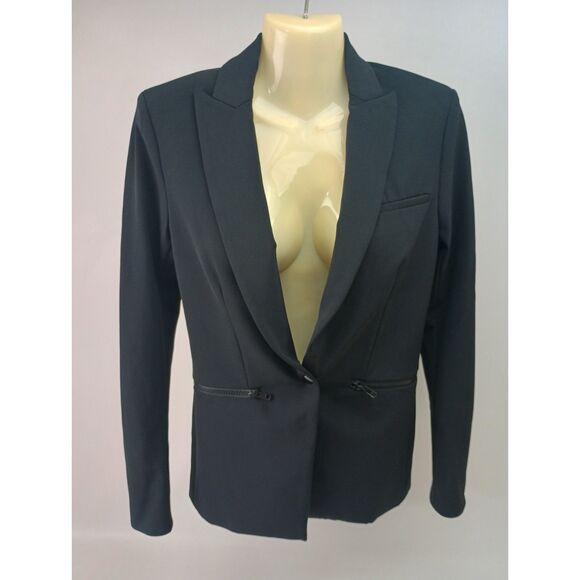 Veronica Beard Women's Black Scuba Dickey Jacket Size 0 US